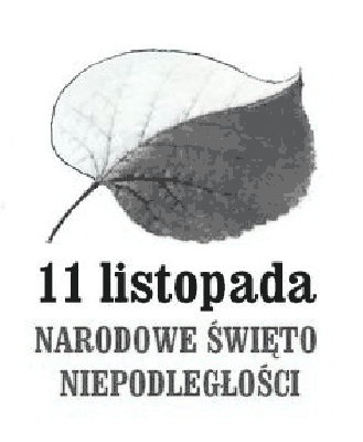 Liść biało czerwony 11 listopada
